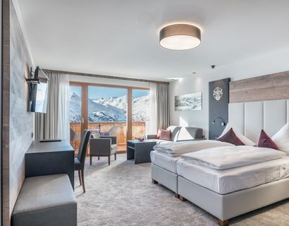 Ski & Wellnessresort Hotel Riml: Doppelzimmer Gletscherblick