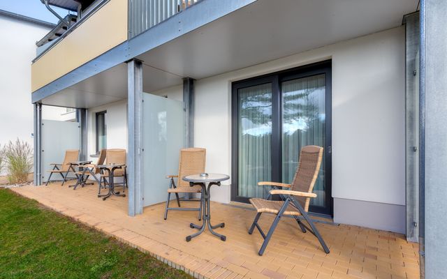 One-room fully-accessible apartment with balcony/terrace image 9 - Familotel Ostsee Familien Wellness Hotel Seeklause