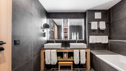 Badezimmer im Studio Sudelfeld