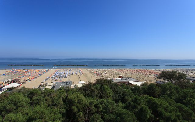 Liegen am Strand für Hotelgäste