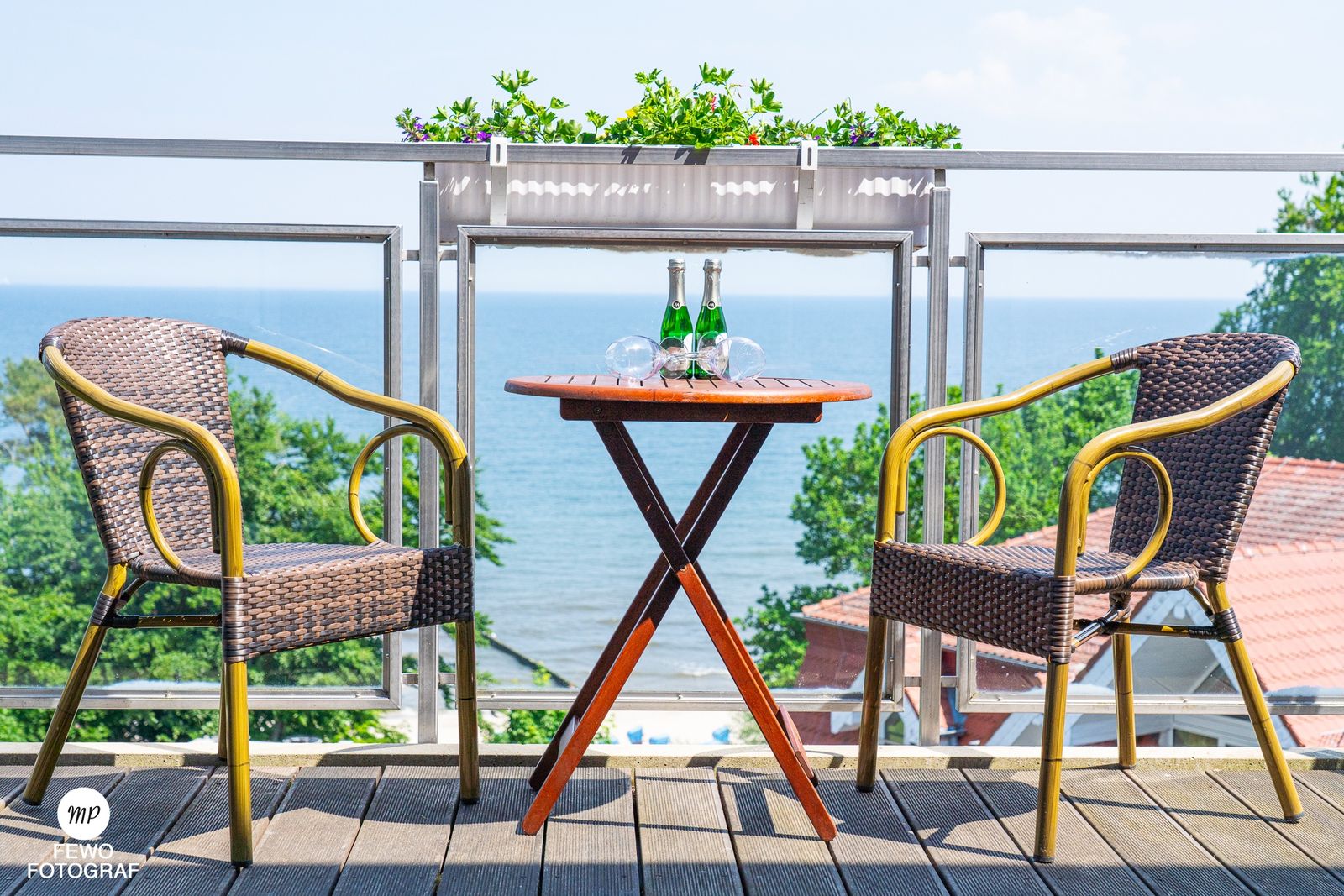 Komfort-Doppelzimmer (behindertenfreundlich) mit Balkon image 3 - Strandhotel Seerose