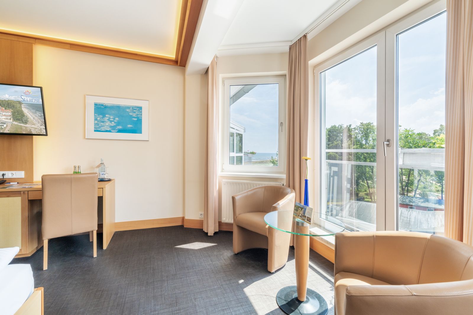 Komfort-Doppelzimmer mit Meerblick image 3 - Strandhotel Seerose