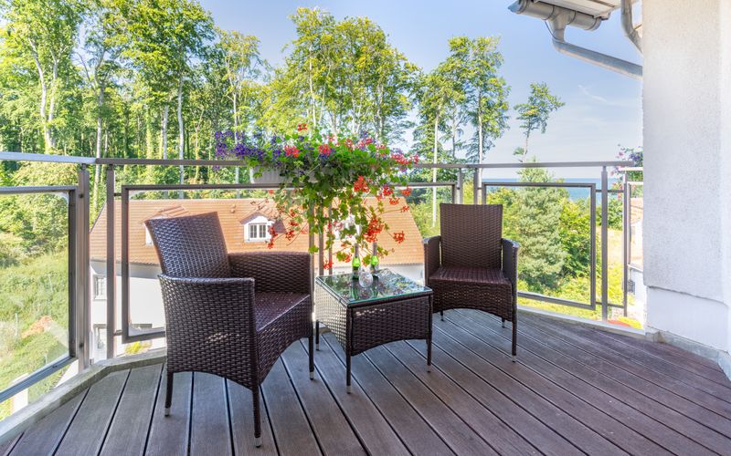 Komfort-Doppelzimmer mit Balkon & Meerblick zur Waldseite image 4 - Strandhotel Seerose