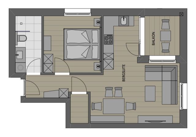 Bergsuite 47m² image 6 - SPA-Hotel Das Schäfer 