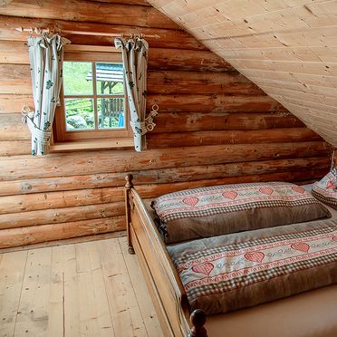 Schlafzimmer, Hüblerhütte, Bad St. Leonhard, Kärnten, Kärnten, Österreich