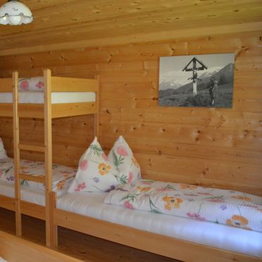 Schlafzimmer, Almhütte Raneburg, Matrei in Osttirol, Osttirol, Tirol, Österreich