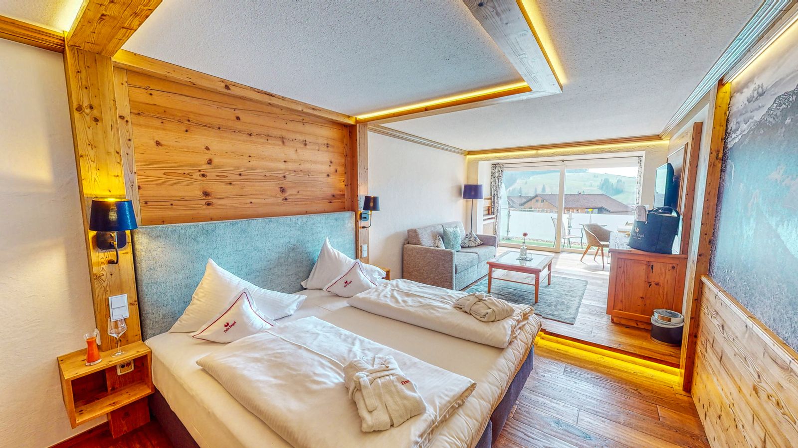 großes Doppelzimmer "Landleben" mit Süd-Westbalkon - #3