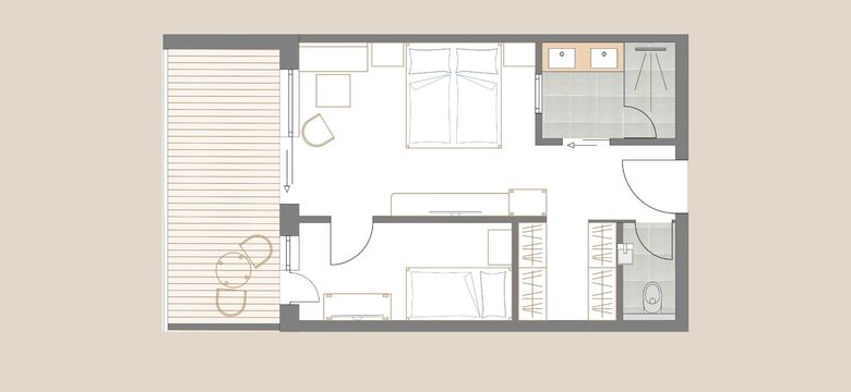 Wellnesshotel Brunner Hof im Bayerischen Wald naturZimmer Kräuterduft Grundriss