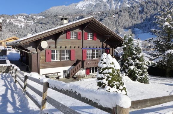 Außen Winter 35 - Hauptbild, Chalet am Schärm, Lauterbrunnen, Berner Oberland, Bern, Schweiz