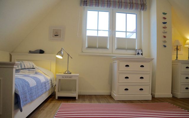 Schlafzimmer mit 2 Einzelbetten