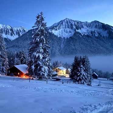 Außen Winter 26, Ferienhaus Runnimoos am Arlberg, Laterns, Vorarlberg, Vorarlberg, Österreich