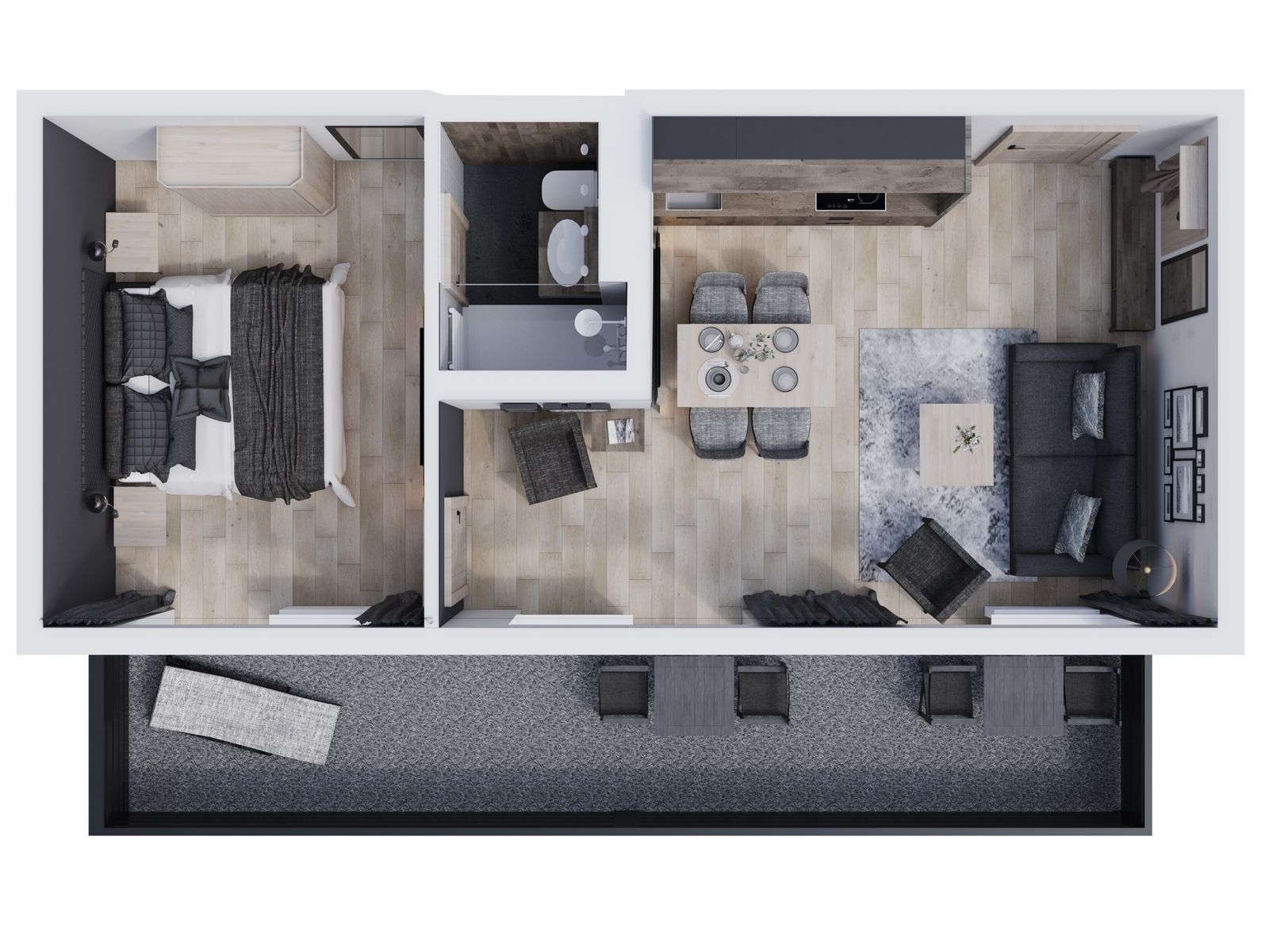 Appartement Superior Süd 40m² image 7 - MONDI Resort Oberstaufen