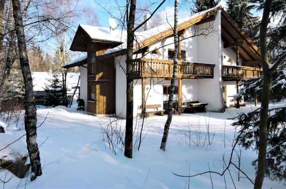 Außen Winter 30 - Hauptbild, Chalet Birke, Bischofsmais, Bayerischer Wald, Bayern, Deutschland