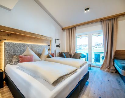 360° Glück | 4,5 Sterne Landrefugium Obermüller: Doppelzimmer Graphit