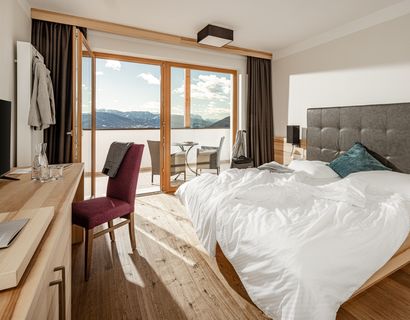 Panorama Hotel Huberhof: Zimmer Alpenblick