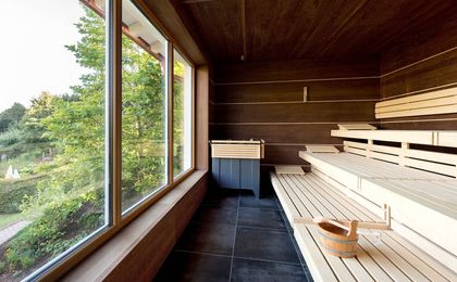 Burghotel Sterr - Wellnesshotel - Sauna mit Ausblick
