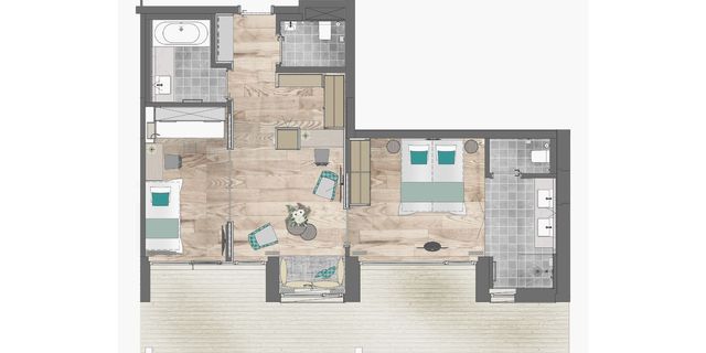 FamiliensuitePenthouse FAMILY & FRIENDS Suite thumbnail 6 - die HOCHKÖNIGIN Mountain Resort