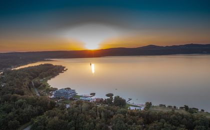 Island of the senses nature hotel & lake chalets - view from above