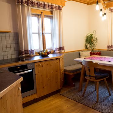 Kitchen with dining table, Kalchbauer Hütte, Obdach, Steiermark, Styria , Austria