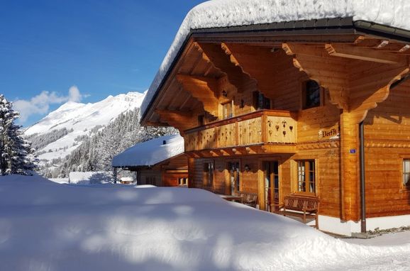 Außen Winter 26 - Hauptbild, Chalet Dörfli, Les Diablerets, Waadtländer Alpen, Waadt, Schweiz