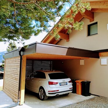 Carport, Chalet am Zirm, Weissenbach, Trentino-Südtirol, Trentino-Südtirol, Italien