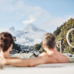 Ausblick in die Berge-Hotel EDELWEISS Berchtesgaden