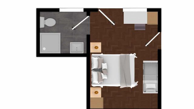 Doppelzimmer mit 2 Zustellbetten
