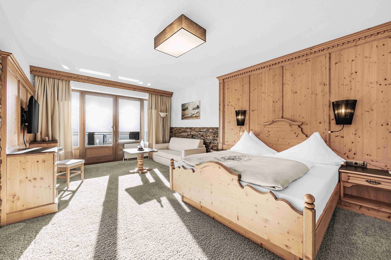 Hotel Zimmer: Doppelzimmer Gurglblick - Ski | Golf | Wellness  Hotel Riml ****S