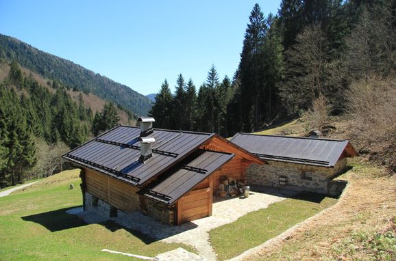 Sommer, Chalet Höfer, Vigo Rendena, San Valentino Tal, Trentino-Südtirol, Italien