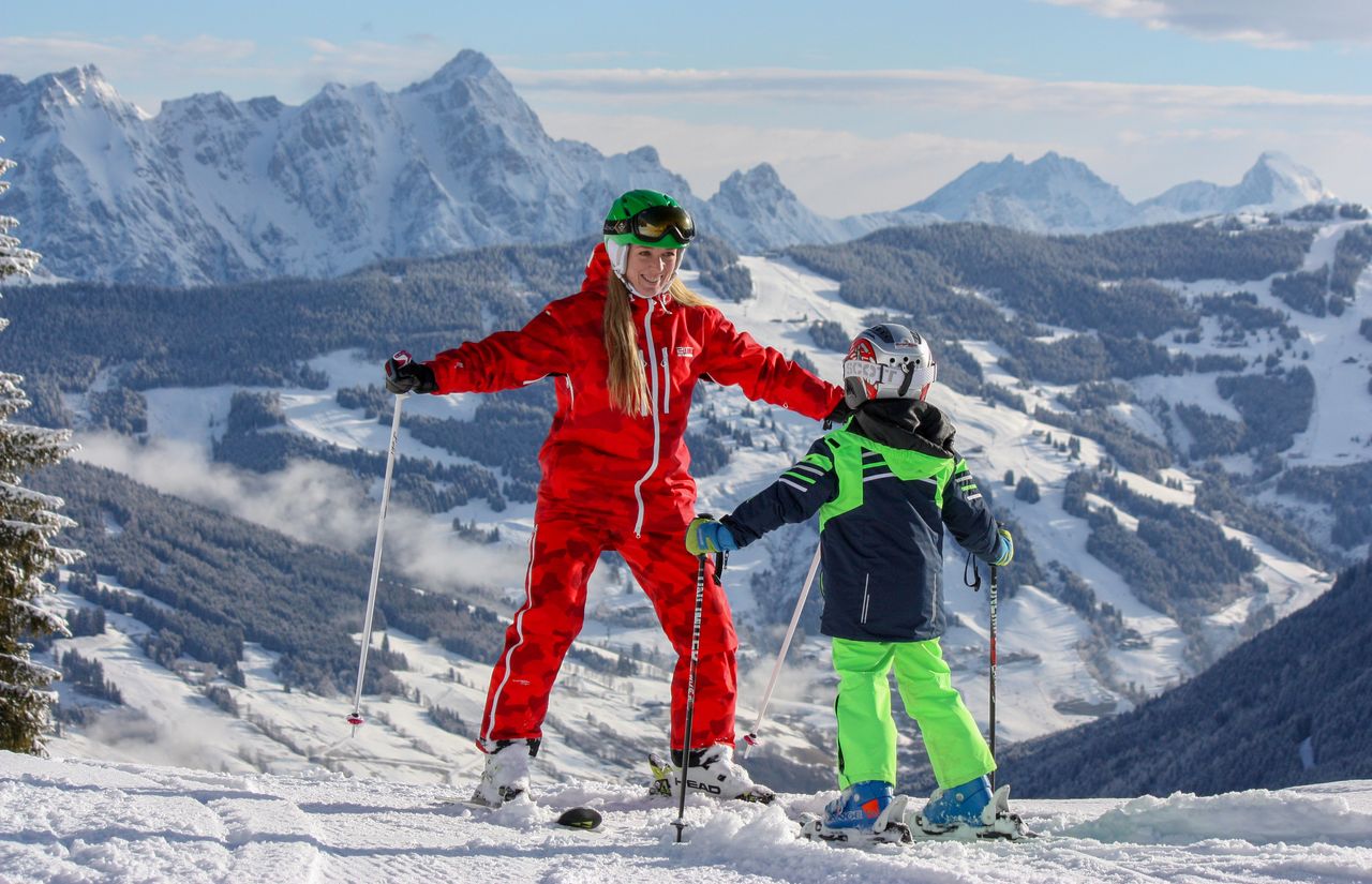 Liebevoller Skiunterricht