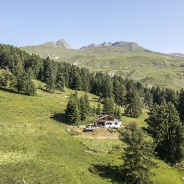Aussenansicht, Chalet Flöna, Scuol, Graubünden, Schweiz