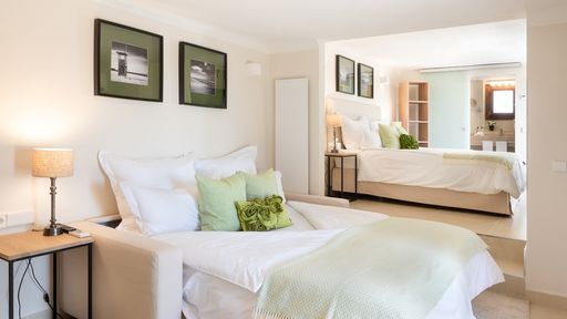 Grünes Schlafzimmer