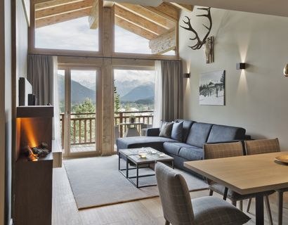 Natur & Spa Hotel Lärchenhof: fireplace suite