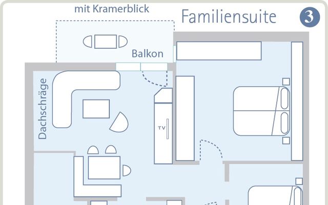 Familiensuite mit Zugspitzblick 2-4/6 Personen image 7 - Gästehaus Ferienhaus Marianne 