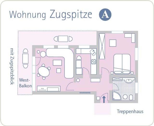 ***** Ferienwohnung Zugspitze Variante A image 8 - Gästehaus Ferienhaus Marianne 