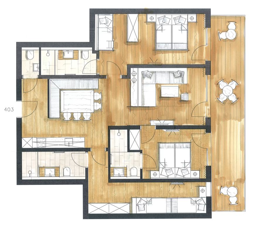 Appartment C Family Deluxe image 15 - Ferienanlage Central GmbH