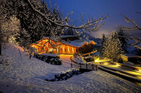 Winter, Chalet Residenz Mühlermoos - Bergpanorama, Ramsau im Zillertal, Tirol, Österreich