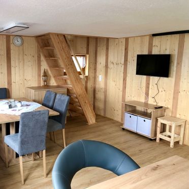 Dining area, Stauder-Hütte, Greifenburg, Carinthia , Austria