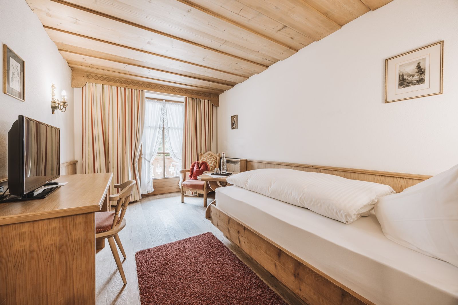 Einzelzimmer Waldblick mit Balkon - Hotel Gaspingerhof