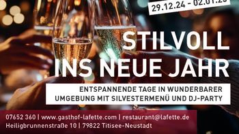 SILVESTERZAUBER - Stilvoll ins neue Jahr!