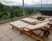 Bio- und Vitalbauernhof Bacherhof: Atemberaubender Ausblick zum Millstätter See - Bio- und Vitalbauernhof Bacherhof, Millstatt am See, Millstätter See, Kärnten, Österreich