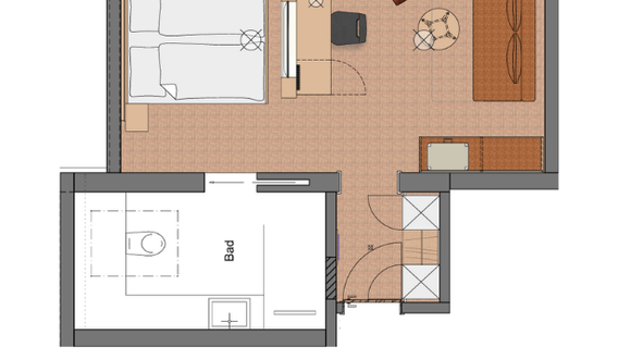 Comfort Doppelzimmer Schwarzwald "Maxi" Balkon Zimmerbild #1
