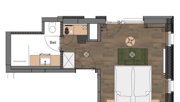 Comfort Doppelzimmer Schwarzwald mit Balkon Zimmerbild #1