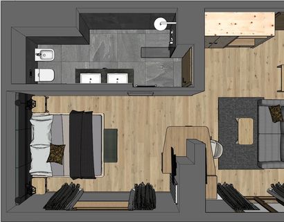 Hotel Tofana Cortina: Alpine Suite