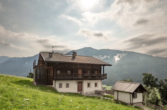 Sommer, Chalet Gsieser Törl, Pichl, Trentino-Südtirol, Italien