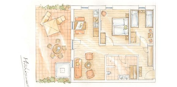 Ferienwohnung Milchkammer Grundriss