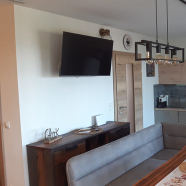 Kitchen with dining table, Biochalet Suite, Gleinstätten, Styria , Austria