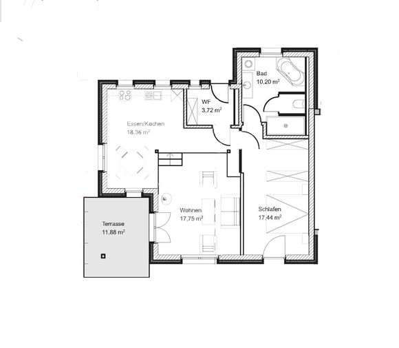 Waldchalet "Maxl" Grundriss