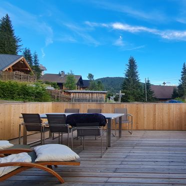 Sonnenterrasse, Almhütte Sunset, Glödnitz, Kärnten, Österreich