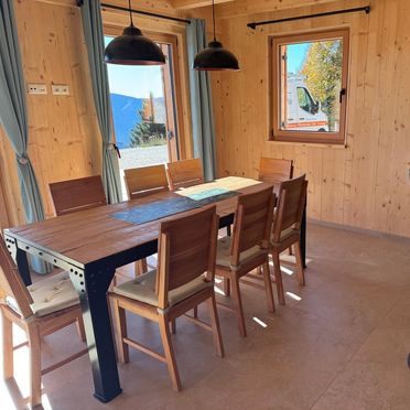 Dining area, Casa Vela Farfalla, Arsie, Veneto, Italy